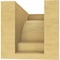 Ekena Millwork 4"W x 8"D x 4"H Wide Mediterranean Rough Cedar Woodgrain TimberThane Corbel, Primed Tan CORUR04X08X04MEDRCPR - alternate 5